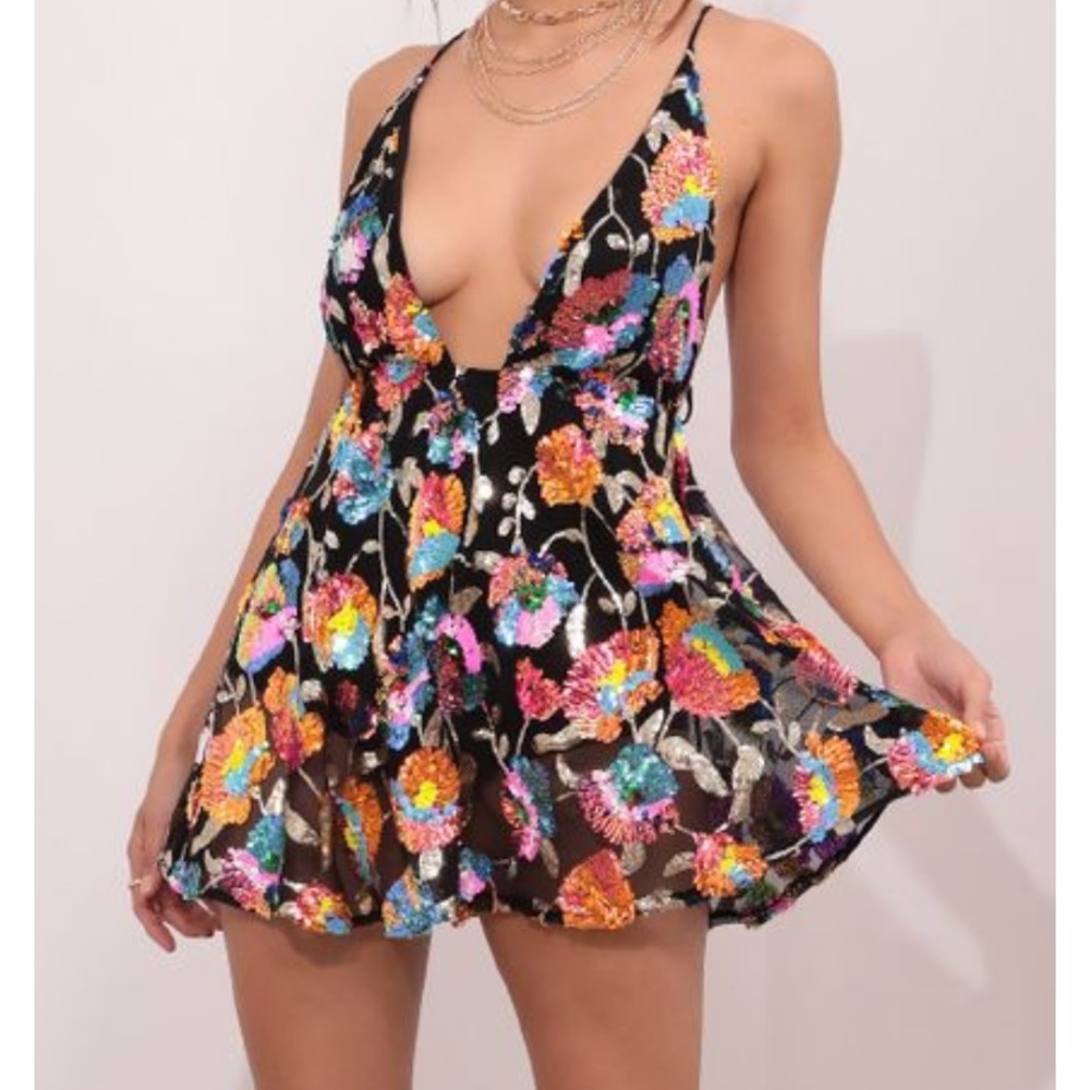 COPY - Skylar Sequin Dress Lucy in The Sky Festiv…